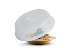Hot Mikrowellenabdeckhaube Transparent 26 x 7 cm 2er Set Geschirr|Herde