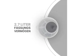 Hot Salatschleuder 2,7 Liter Ø20 cm Grau Pfannen