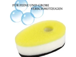 New Spülschwamm 3er Pack Inkl. Saugnapfhalter Kochfelder