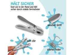 Wäscheklammern Anthrazit Grün 100er Pack Wäschetrockner
