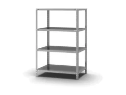 Hot PROREGAL Edelstahlregal Schraubsystem HxBxT 150 x 100 x 60 cm 4 Ebenen Fachlast 200 kg Edelstahl Fachbodenregal