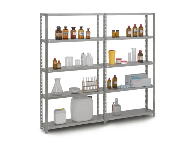 Online Edelstahlregal Schraubsystem HxBxT 200 x 100 x 30 cm 5 Ebenen Fachlast 200 kg Edelstahl Fachbodenregal Küchenregale