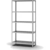 Clearance Edelstahlregal Schraubsystem HxBxT 200 x 100 x 40 cm 5 Ebenen Fachlast 200 kg Edelstahl Fachbodenregal Küchenregale