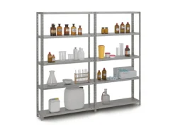 Clearance Edelstahlregal Schraubsystem HxBxT 200 x 100 x 40 cm 5 Ebenen Fachlast 200 kg Edelstahl Fachbodenregal Küchenregale