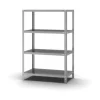Online PROREGAL Edelstahlregal Schraubsystem HxBxT 150 x 100 x 50 cm 4 Ebenen Fachlast 200 kg Edelstahl Fachbodenregal