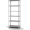 PROREGAL Küchenregale<Edelstahlregal Schraubsystem HxBxT 250 x 100 x 40 cm 6 Ebenen Fachlast 200 kg Edelstahl Fachbodenregal