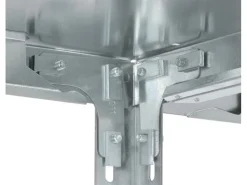 PROREGAL Küchenregale<Edelstahlregal Schraubsystem HxBxT 250 x 100 x 60 cm 6 Ebenen Fachlast 200 kg Edelstahl Fachbodenregal