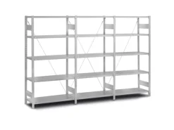 Online Edelstahlregal Stecksystem T-Profil HxBxT 200 x 100 x 40 cm 5 Ebenen Fachlast 200 kg Edelstahl Fachbodenregal Küchenregale