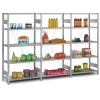 Sale Edelstahlregal Stecksystem T-Profil HxBxT 250 x 100 x 50 cm 6 Ebenen Geschlitzter Fachboden Fachlast 150 kg Edelstahl Fachbodenregal Küchenregale|Kühlschränke