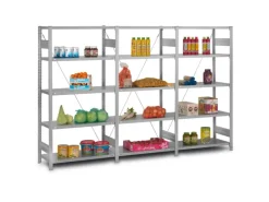 Best Edelstahlregal Stecksystem T-Profil HxBxT 175 x 100 x 80 cm 4 Ebenen Geschlitzter Fachboden Fachlast 150 kg Edelstahl Fachbodenregal Küchenregale|Kühlschränke