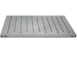 Outlet Edelstahlregal Stecksystem T-Profil HxBxT 200 x 100 x 50 cm 5 Ebenen Geschlitzter Fachboden Fachlast 150 kg Edelstahl Fachbodenregal Küchenregale