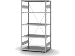 New PROREGAL Edelstahlregal Stecksystem T-Profil HxBxT 200 x 100 x 60 cm 5 Ebenen Fachlast 200 kg Edelstahl Fachbodenregal
