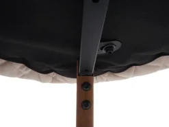 Sale PROREGAL 2er-Set Barhocker Sitzhöhe 74cm Metall Holzoptik Stoff/Textil -Beige Barstuhl Tresenhocker Küchenhocker Mit Lehne Creme