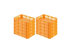 Discount Eurobehälter Bäcker- und Konditorenkasten HxBxT 13 x 40 x 60 24 Liter Gelb-Orange Brötchenkiste Stapelbare Bäckerkiste Vorratsdosen|Vorratsbehälter