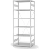 Outlet PROREGAL Lebensmittel Fachbodenregal Stecksystem T-Profil Grundregal HxBxT 250 x 100 x 60 cm 6 Ebenen Fachlast 140 kg Hygienische Beschichtung Weiß