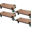 Online PROREGAL MegaDeal 4x Transportroller 4 Rollen HxBxT 11,5x30x60 cm Traglast 200kg Sperrholzplatte