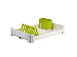 Discount PROREGAL Praktischer Geschirrtrockner Aus Mattem Edelstahl & Kunststoff HxBxT 13 x 31 x 44,7cm Weiß