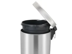 Discount PROREGAL Runder Tretabfallsammler Mit Herausnehmbaren Kunststoff Inneneimer 12 Liter HxBxT 40 x 29,5 x 25,5 cm Matt Silber