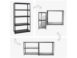 Online PROREGAL Schwerlastregal Steel Eagle HxBxT 180 x 100 x 40 cm Fachlast 130 kg Schwarz