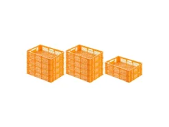 Sale PROREGAL SparSet 10x Eurobehälter Bäcker- und Konditorenkasten HxBxT 13 x 40 x 60 24 Liter Brötchenkiste Stapelbare Bäckerkiste Gelb-Orange
