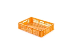 Sale PROREGAL SparSet 10x Eurobehälter Bäcker- und Konditorenkasten HxBxT 13 x 40 x 60 24 Liter  Brötchenkiste Stapelbare Bäckerkiste Gelb-Orange