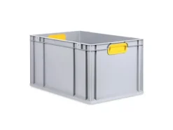Hot Spar Set 5x Eurobox Nextgen Color Mit Scharnierdeckel & Schiebeschnappverschlüsse HxBxT 32 x 40 x 60 cm Griffe Gelb Verstärkter Boden Gefrierschränke