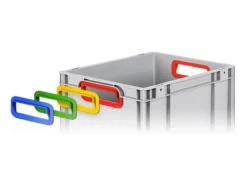 Hot Spar Set 5x Eurobox Nextgen Color Mit Scharnierdeckel & Schiebeschnappverschlüsse HxBxT 32 x 40 x 60 cm Griffe Gelb Verstärkter Boden Gefrierschränke