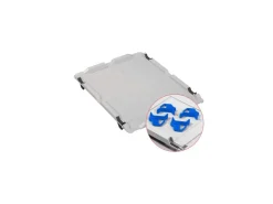 PROREGAL Gefrierschränke<Spar Set 10x Eurobox Nextgen Color Mit Auflagedeckel & Schiebeschnappverschlüsse HxBxT 22 x 40 x 60 cm Griffe Blau Verstärkter Boden Grau-Blau