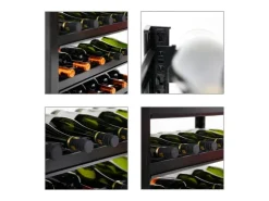 Online PROREGAL Weinregal Toskana HxBxT 75 x 60 x 30 cm 30 Flaschen Auf 5 Ebenen Schwarz Wein Metallregal Weinständer Flaschenständer