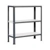 Sale Wohnregal Living Koala Metal mit 3 Fachböden HxBxT 90 x 80 x 30 cm Fachlast 150 kg Anthrazit/Weiß Küchenregale