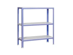 Clearance Wohnregal Living Koala Metal mit 3 Fachböden HxBxT 90 x 80 x 40 cm Fachlast 150 kg Lila/Weiß Küchenregale