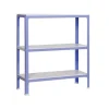 Sale PROREGAL Wohnregal Living Koala Metal mit 3 Fachböden HxBxT 90 x 80 x 30 cm Fachlast 150 kg Lila/Weiß