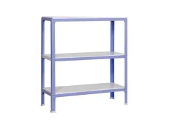 Sale PROREGAL Wohnregal Living Koala Metal mit 3 Fachböden HxBxT 90 x 80 x 30 cm Fachlast 150 kg Lila/Weiß
