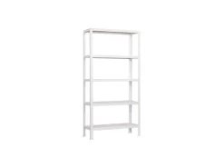 Hot PROREGAL Wohnregal Living Koala Metal mit 4 Fachböden HxBxT 160 x 80 x 30 cm Fachlast 150 kg Anthrazit/Weiß