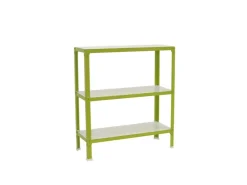 Outlet PROREGAL Wohnregal Living Koala Wood mit 3 Fachböden HxBxT 90 x 100 x 30 cm Fachlast 150 kg Grün/Weiß