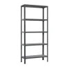 Discount Wohnregal Living Koala Metal mit 5 Fachböden HxBxT 180 x 80 x 30 cm Fachlast 150 kg Grau/Grau Küchenregale