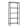 PROREGAL Küchenregale<Wohnregal Living Koala Metal mit 5 Fachböden HxBxT 180 x 100 x 30 cm Fachlast 150 kg Anthrazit/Weiß