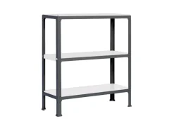 Online PROREGAL Wohnregal Living Koala Metal mit 3 Fachböden HxBxT 90 x 100 x 30 cm Fachlast 150 kg Anthrazit/Weiß