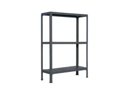 PROREGAL Küchen-Ordnungssysteme<Wohnregal Living Koala Metal mit 3 Fachböden HxBxT 90 x 80 x 30 cm Fachlast 150 kg Anthrazit/Anthrazit