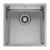 Best Pyramis Edelstahlbecken Astris Universal 1B 44 cm x 44 cm Edelstahl