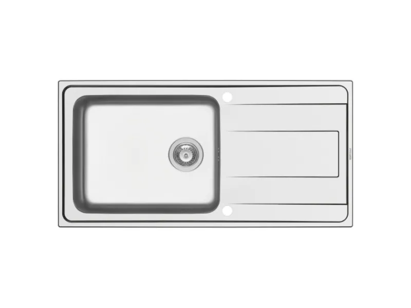 Clearance Einbauspüle Alea Plus 1B 1D 100 cm x 50 cm Edelstahl Edelstahlspülen|Zubehör Für Küchenarmatur