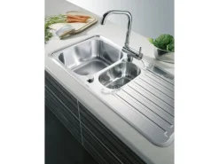 Hot Einbauspüle Space Mini 1 1/2B 1D 96 cm x 48 cm Edelstahl Edelstahlspülen