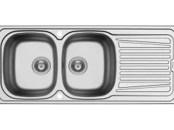 Discount Einbauspüle Sparta (116x50) 2B 1D Edelstahlspülen