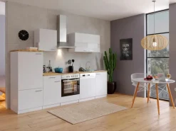 Respekta Kochfelder|Herde<Economy Küchenzeile KB280WWC 280 cm Weiß