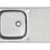 Hot Einbauspüle Miami 86 cm x 50 cm Edelstahl Edelstahlspülen
