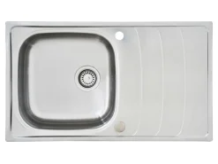 Hot Einbauspüle Miami 86 cm x 50 cm Edelstahl Edelstahlspülen