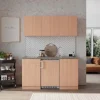 Respekta Single-Küchen|Winkelküchen<Küchenblock KB150BBC 150 cm Buche