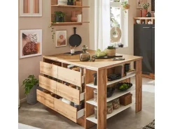Sale Respekta Kücheninsel Hilde 150 cm ohne E-Geräte Grau