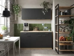 Best Küchenmöbel-Set 12 Merle 150 cm Pantryküchen|Miniküchen