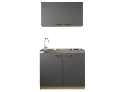 Discount Respekta Küchenmöbel-Set 4 Merle 100 cm Grau